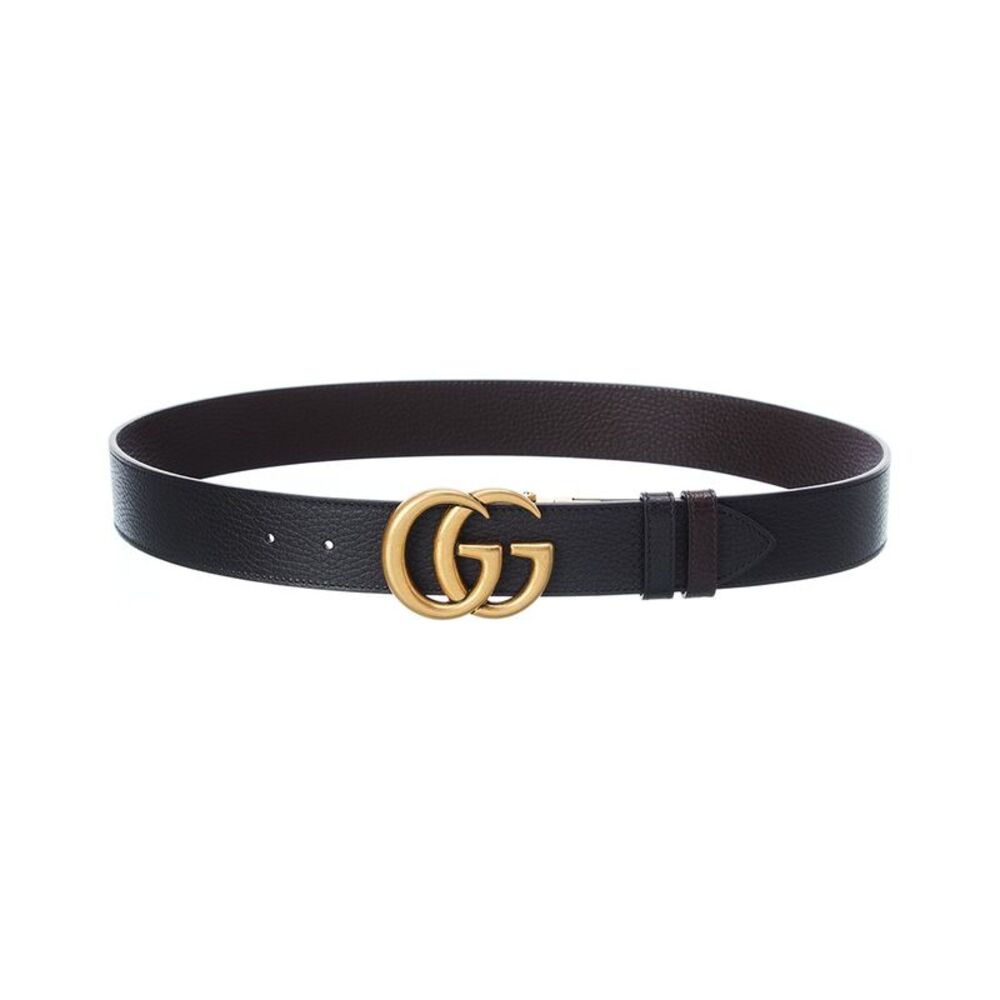 Gucci Double G Buckle Reversible Leather Belt